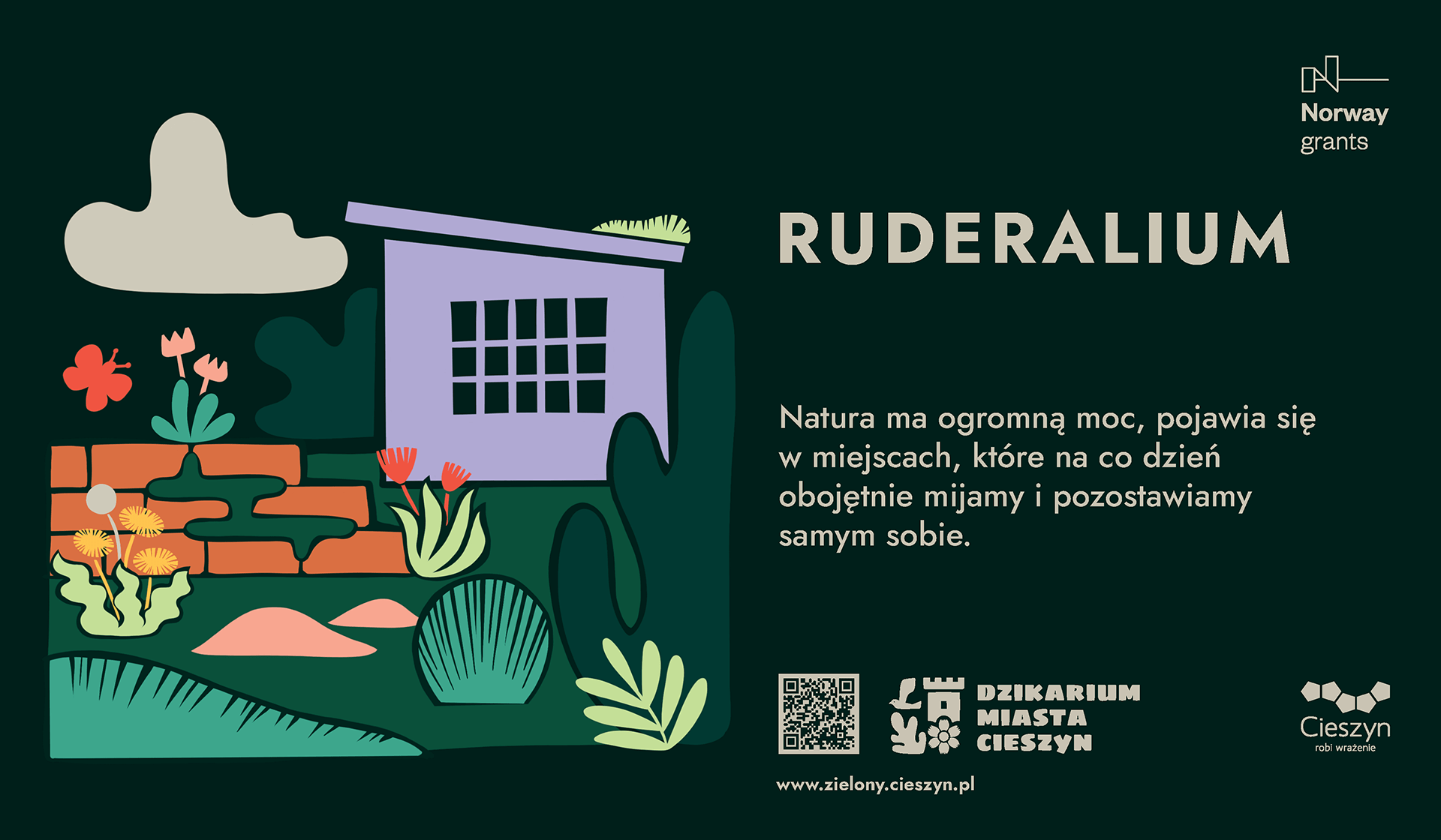 Tabliczka - dzikarium - ruderalium